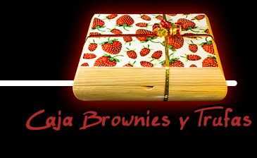 Caja con brownies