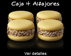 alfajores corporativos personalizados con logo bogotá caja de 4 unidades