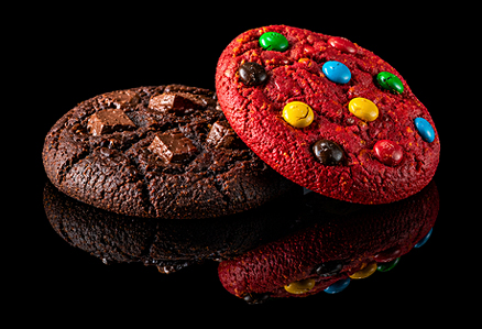 Galletas artesanales de red velvet y chocolate para regalos empresariales